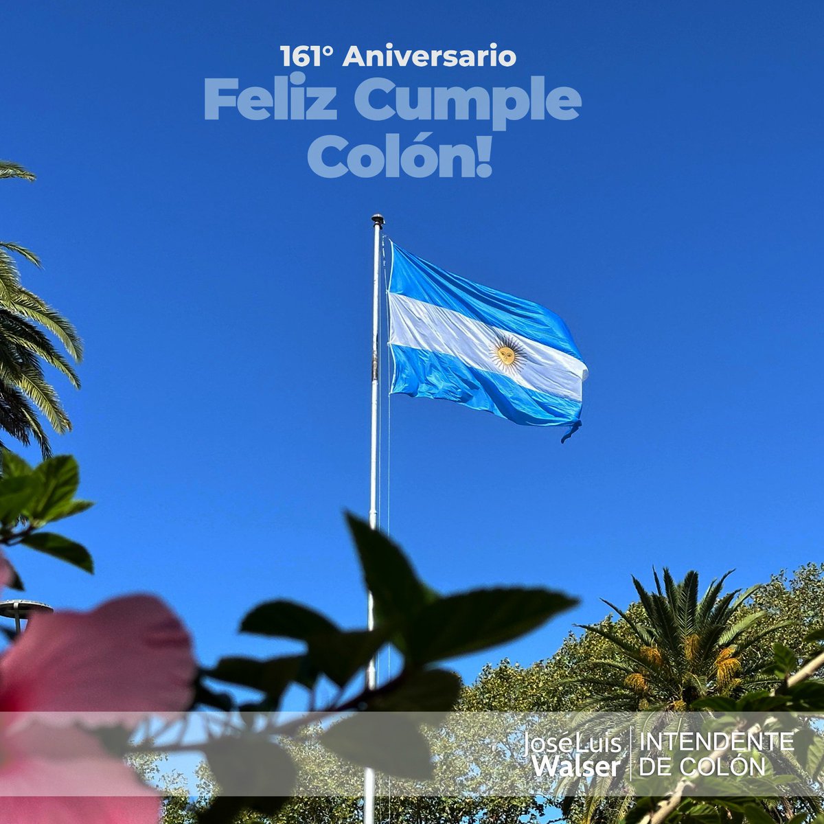 Feliz cumpleaños Colón!
Celebramos 161 años de nuestra hermosa Ciudad.