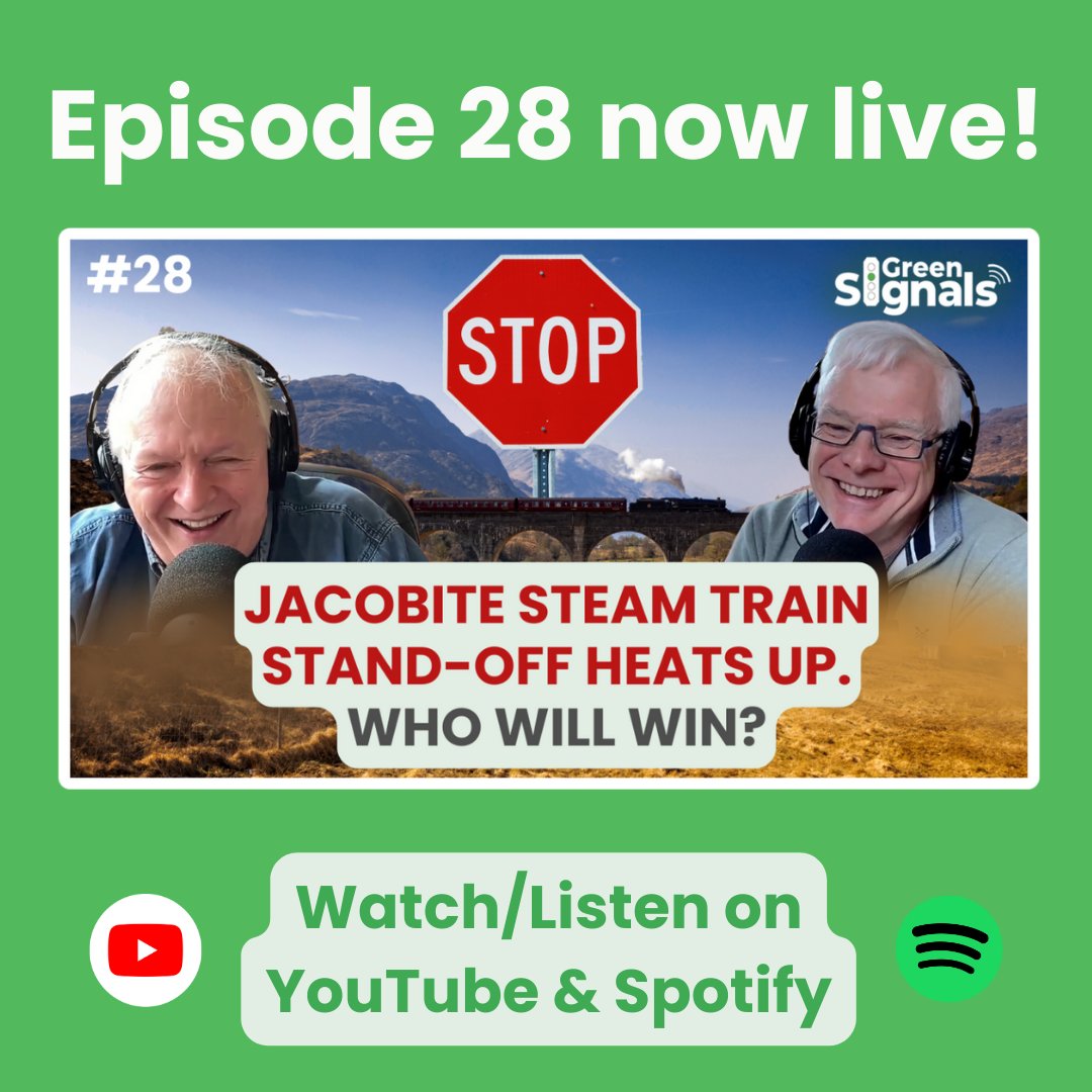 We know it's a day later than normal... but we promise it was worth the wait! Episode 28 is here - the Jacobite steam train stand-off is heating up big time... and we analyse our interview with @AlstomUK MD Nick Crossfield. Some important stuff this time. youtu.be/_Vr3cM2Xhkg