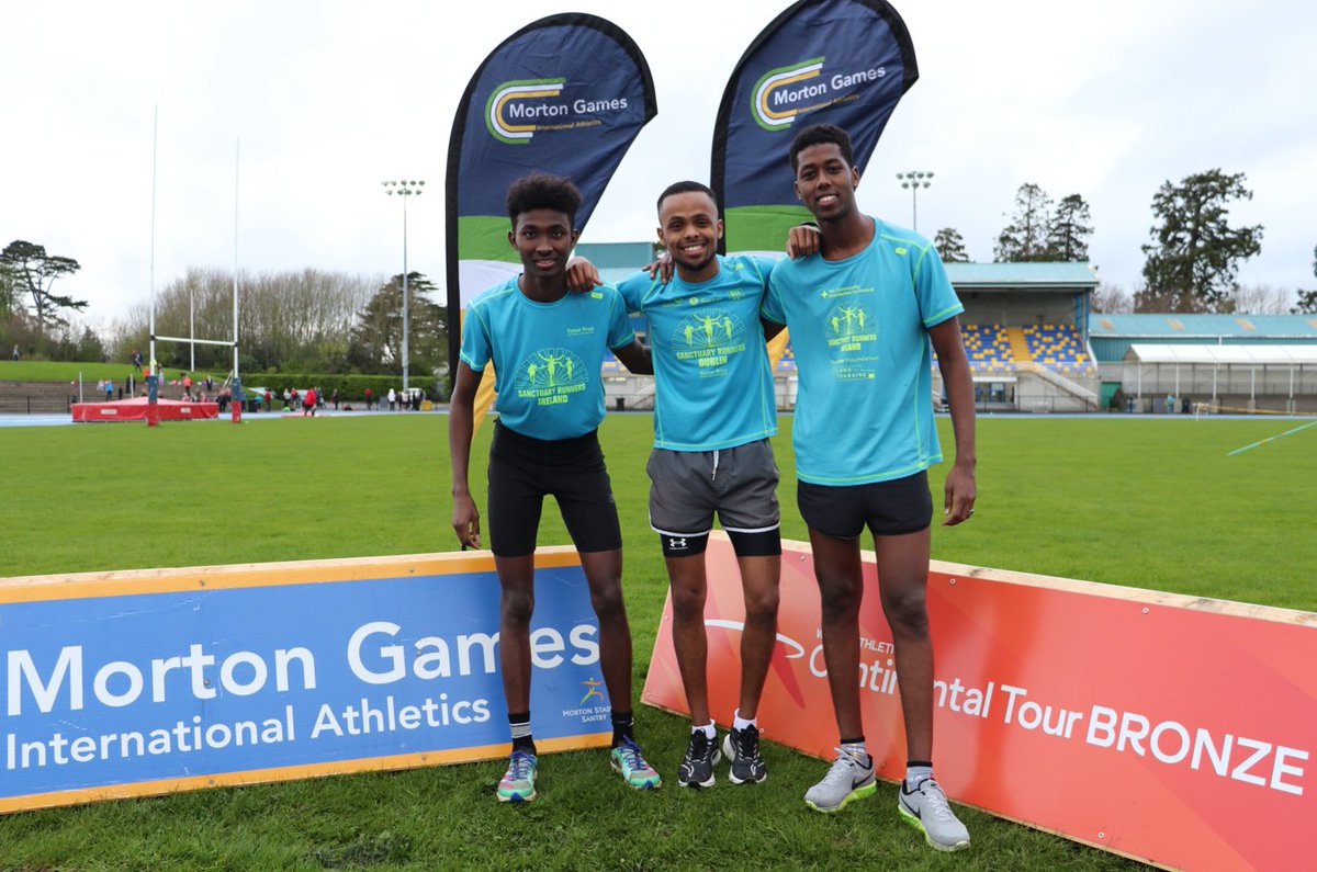 🟡We are delighted to be charity partner of International T&F meet @MortonGames 🔵The announcement was attended by athletes Mahad Mohamed Egaal, Abdi Ali Maow and Ibrahim Umar, Sanctuary Runners & members of @ClonliffeHAC . Read more here: bit.ly/SRMorton