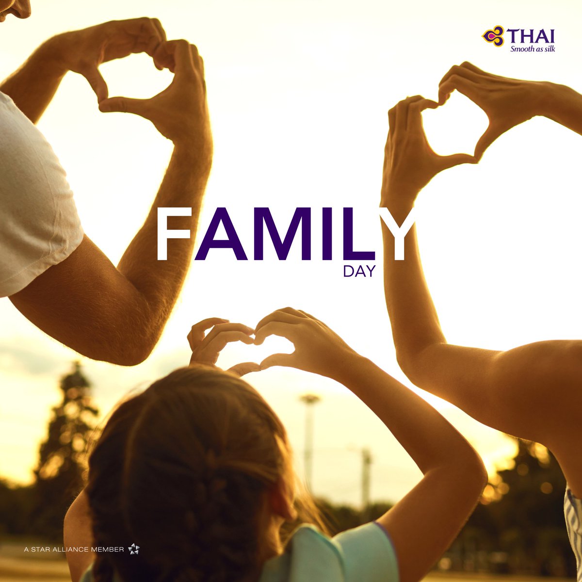 On this special Family Day, Thai Airways sends warm wishes to families everywhere! May this day be filled with laughter, love, and cherished moments spent together on Thai Airways flight, happy Family Day! 🌟👨‍👩‍👧‍👦💜

#ThaiAirways #FamilyDay #love