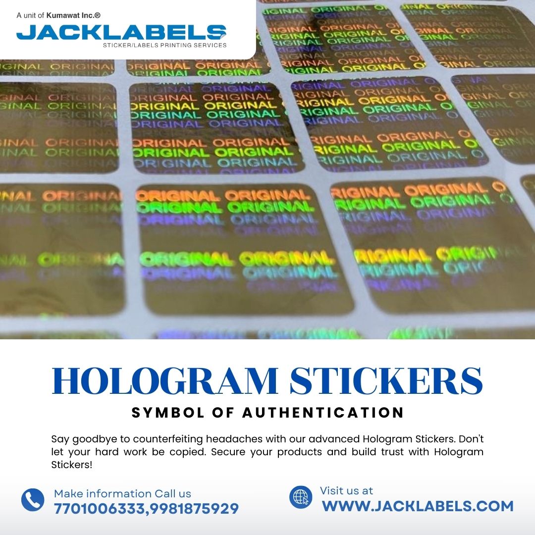 Don't let your hard work be copied. Secure your products and build trust with Hologram Stickers!

#holograms #anticounterfeiting #brandprotection #productsecurity #qualityassurance
