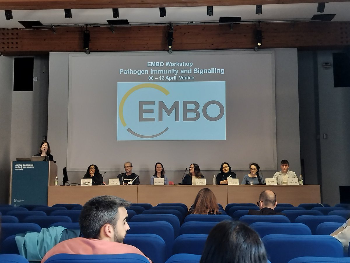 Super excited and got new ideas thanks to @EMBO workshop  on #Pathogen_Immunity_and_Signalling & got tips☺️ to reduce  rejection from the editors @Nature @NatureMicrobiol, @ScienceMagazine, @iScience_CP, @emboreports.