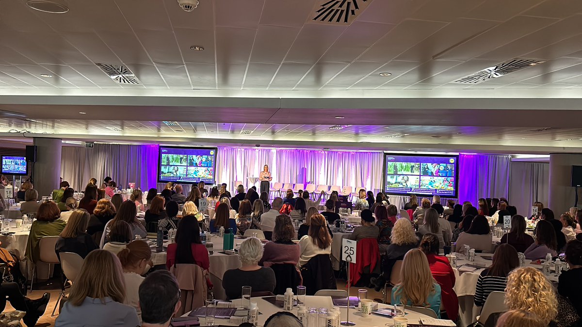 The audience is hanging on every word @mmccleane says as she explains how @lidl_ireland implemented a #menopause policy and Menopause Buddies. 'A problem shared is a problem halved' #NationalMenopauseSummit