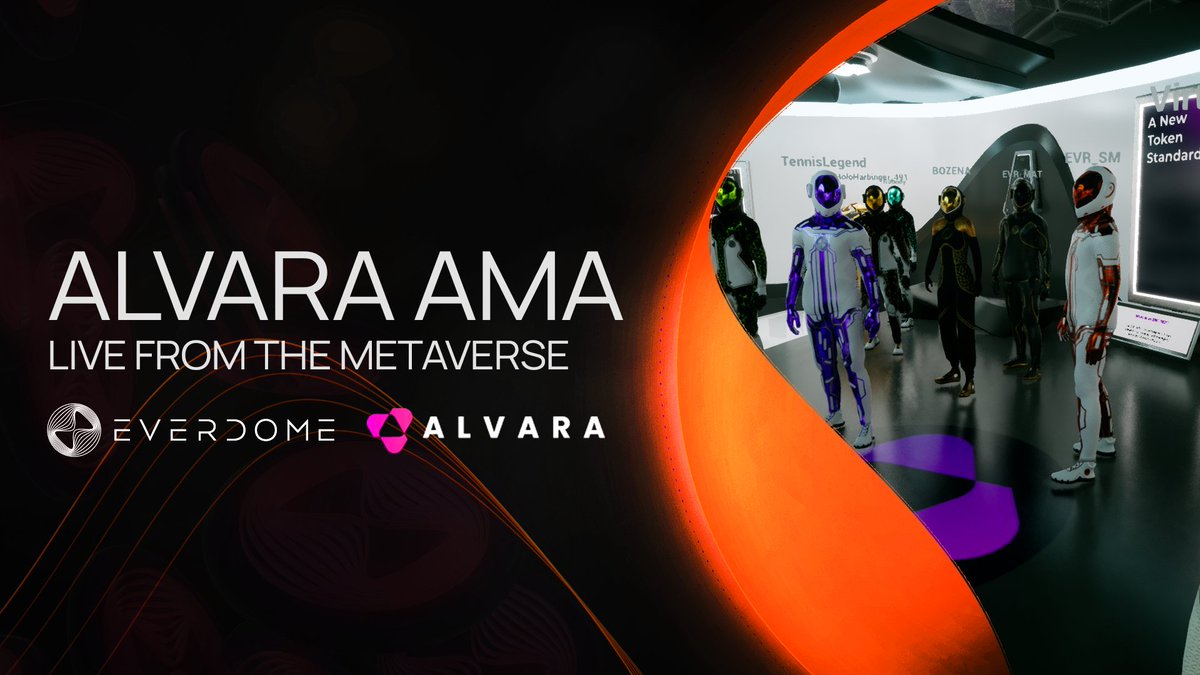 Delighted to host an Everdome live AMA with @AlvaraProtocol yesterday - exploring the future of finance direct from the metaverse.👩‍🚀 Thanks to those who joined.❤️ Video coming up.📽 Space is still live - so jump in👇 everdome.io/events/0xfde3d… #ImagineTheMetaverseDifferently