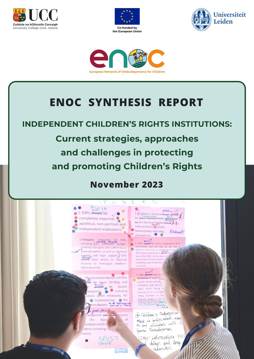 🆕📢Our newest report on ICRIs is out! 🎉 It includes : 🔸An overview of structure, standing & powers of ENOC members ; 🔹Strategies, challenges & approches they employ in advancing #childrensrights 🔍Read it here : shorturl.at/gKMQ9 ⬅️