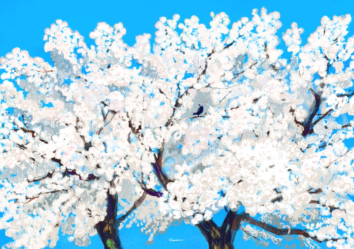 「春の日 」|るぅ１ｍｍ@人外BLアンソロ発売中のイラスト