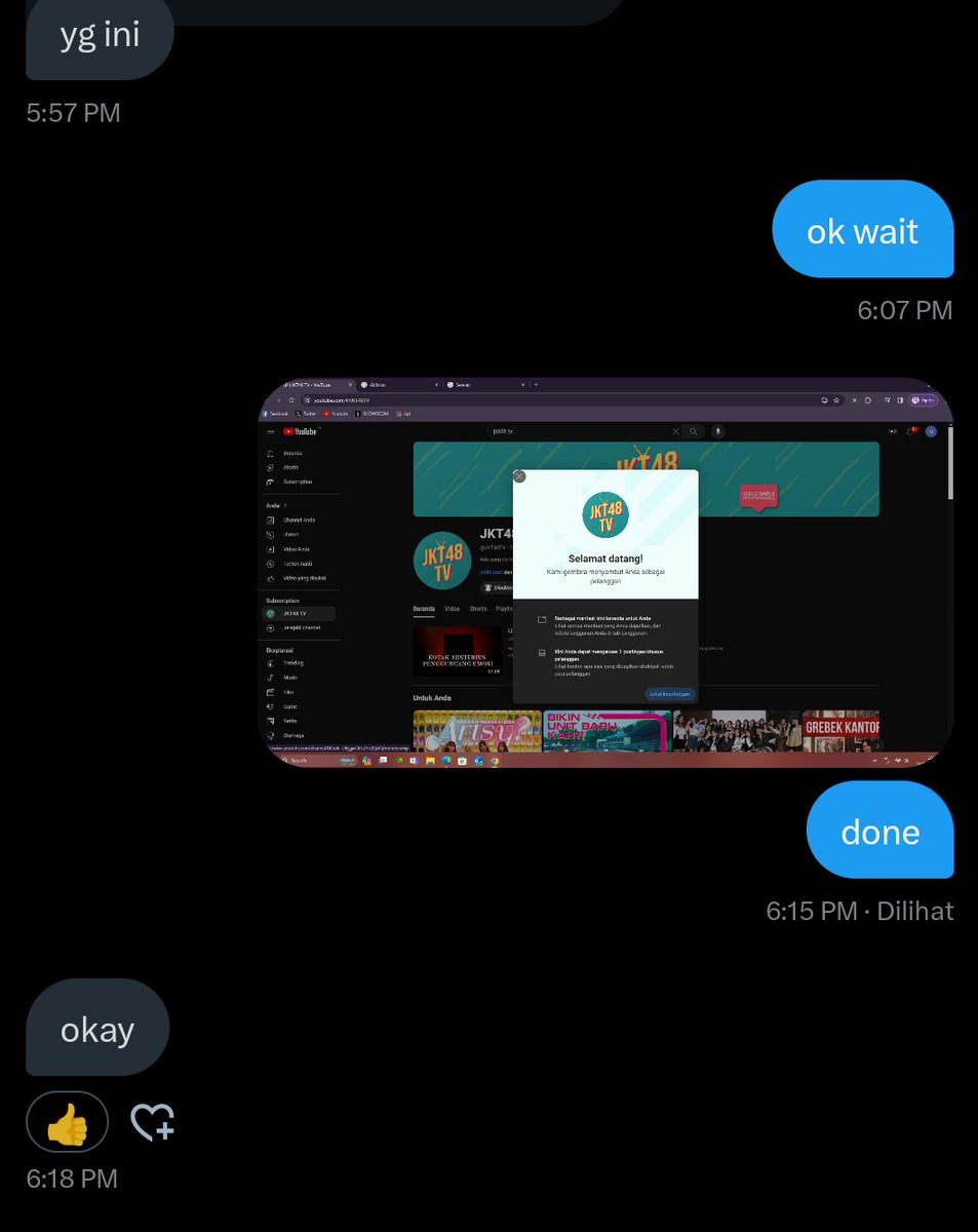 idolpolice_'s tweet image. Open membership jkt48 tv buat streaming theater selama 30 hari, harga cuma 90k aja udah bisa nonton semua show theater selama 30 hari, lebih hemat daripada beli satuan di Showroom
order DM/fasres ke t.me/polisiidol48 All Payment ready, Proses cepat

Sedikit Tstimoni