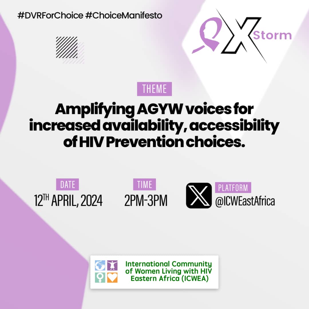 It is not a want but a necessity.Raising our voices higher for the accessibility and availability of these prevention choices.
 Let's put an to the continuous increase with the spread of HIV among  AGYW.
#DVRForChoice
#ChoiceManifesto