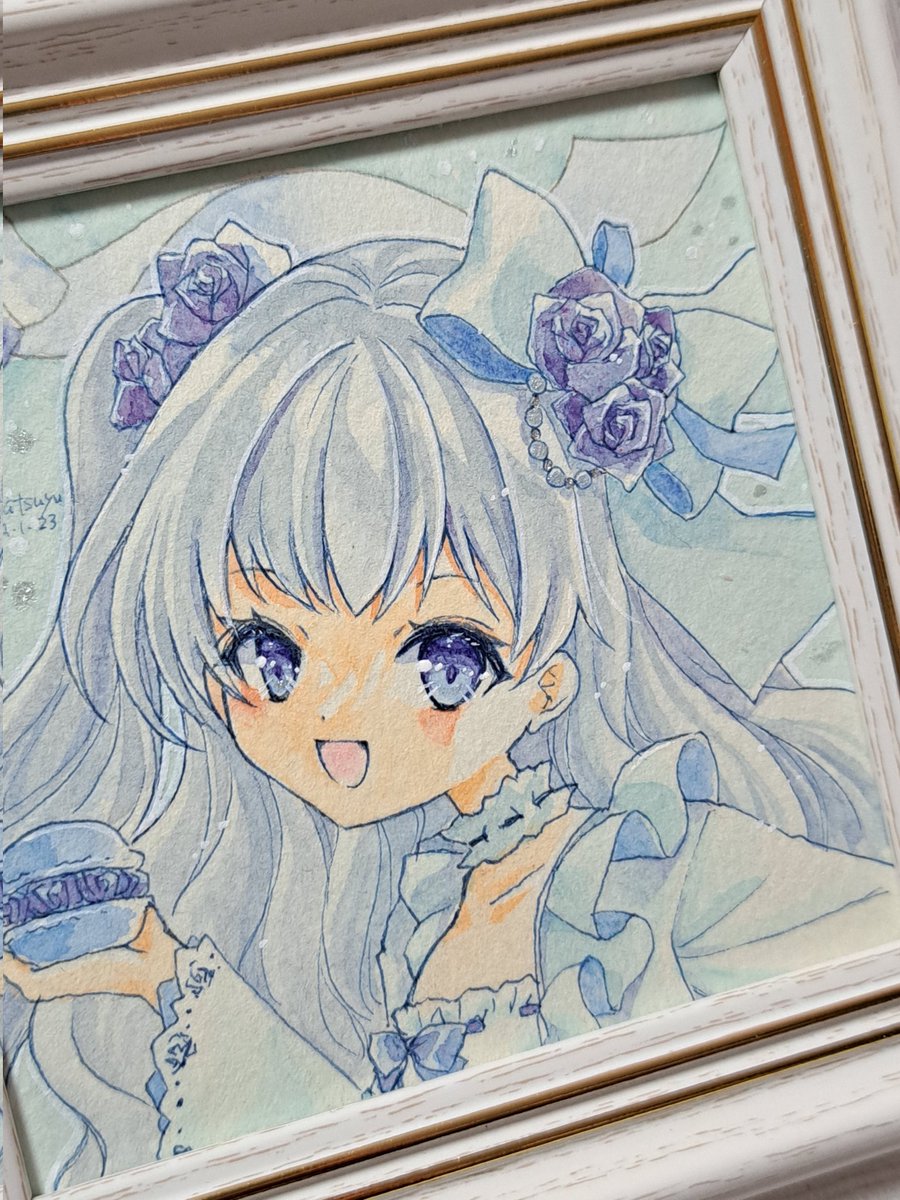 「#これを見た人は水色又は青色と白色の混ざった色の画像を貼れこの辺? 」|ささつゆ🦊5/5【COMITIA144】H28b📚5/6【A40】参加のイラスト