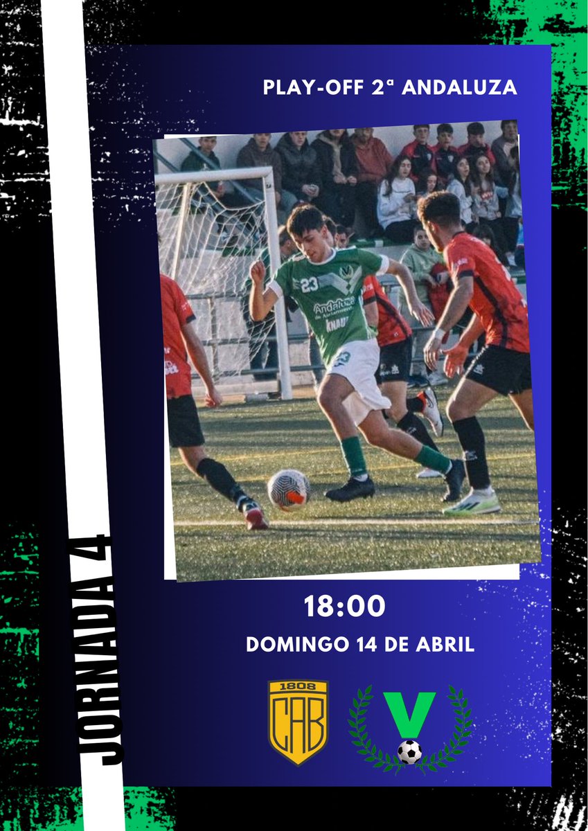 Mismo rival pero distinto escenario para afrontar la cuarta jornada de los play-off de ascenso a 1ª Andaluza. 

A las 18:00 empezará a rodar el balón en el Gregorio Manzano en un partido que marcará el devenir de nuestro club en las siguientes jornadas en la lucha por el ascenso.