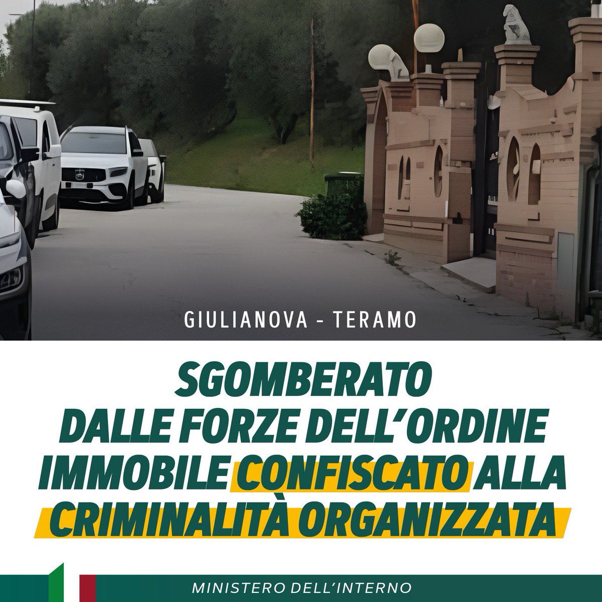 Sgomberato dalle Forze dell'Ordine, a Giulianova, in provincia di Teramo, un immobile confiscato alla criminalità organizzata. Un lungo percorso che si conclude con il ripristino della legalità e la restituzione del bene alla cittadinanza. Lo stabile verrà infatti utilizzato…