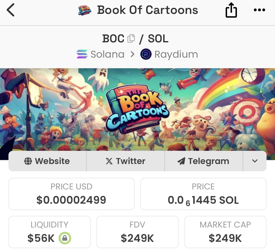 $BOC looks really interesting, if they can push out some crazy original animations i’m sure this would sit at multi-millions.