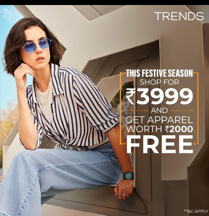 OMG! You NEED this deal!  Shop for ₹3999 and get ₹2000 worth of FREE apparel! This festive season, slay with style on a budget!

#FashionGoals #SaleSeason #FashionFrenzy #SaleAlert #TRENDS #Nashik #TrendyDeals #ShopNow #CCM #citycentre