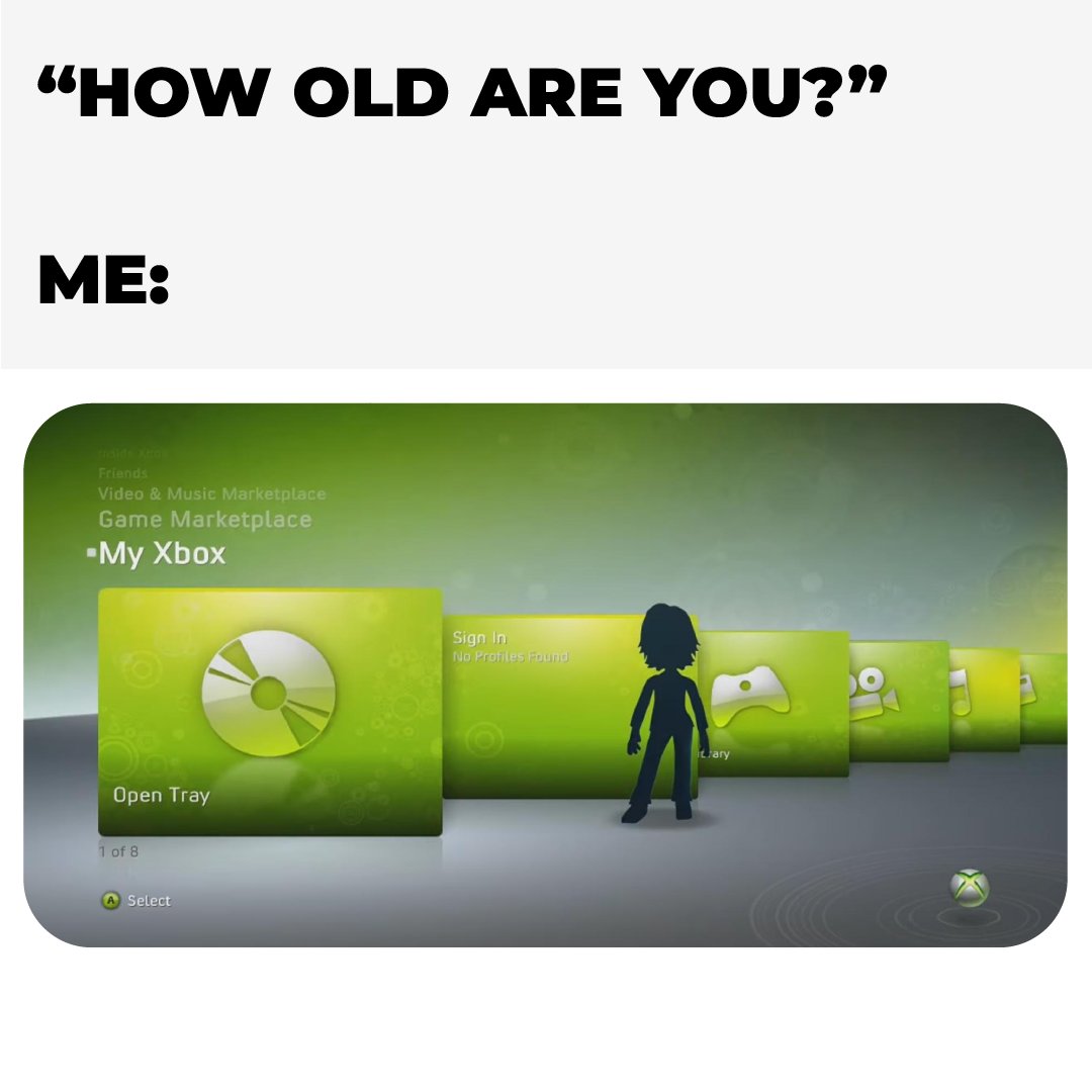 The Xbox 360 came out in 2005 🥲 . . . #retro #xbox360 #microsoft #xbox #nostalgia #oldies #2000s #2000snostalgia #xboxmeme #feelingold #meme #avatar #xboxnostalgia #00s #y2k