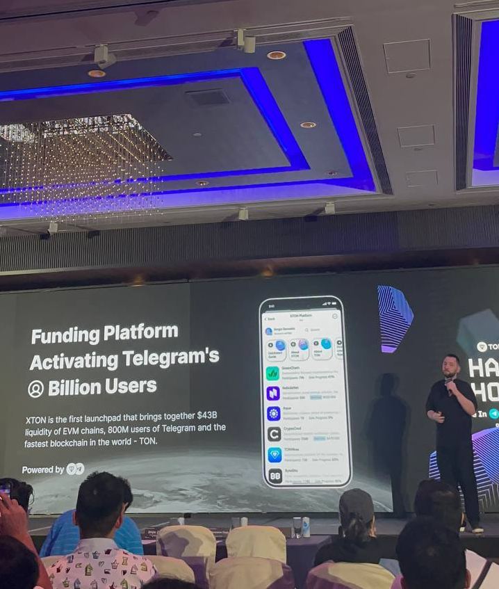 📷 from @TONHackerHouse last week

#XTON CEO &amp; Co-Founder <a href="/MarkOkhman/">Mark Okhman | ex-TON Foundation</a> took the stage to share insights on how our launchpad strategies are creating new opportunities for developers and investors.

We can't wait for the next TON Hacker House!