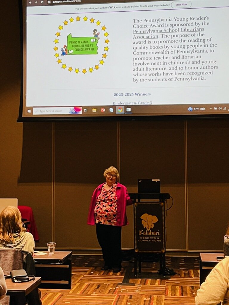 PSLA_News (@psla_news) on Twitter photo Sue Dahlstrom presenting Speed Dating with PYRCA titles, what PYRC title are you looking forward too? #PSLA50 <a href="/PA_YRCA/">Mountain Laurel Book Award</a> Sue Dahlstrom presenting Speed Dating with PYRCA titles, what PYRC title are you looking forward too? #PSLA50 <a href="/PA_YRCA/">Mountain Laurel Book Award</a>