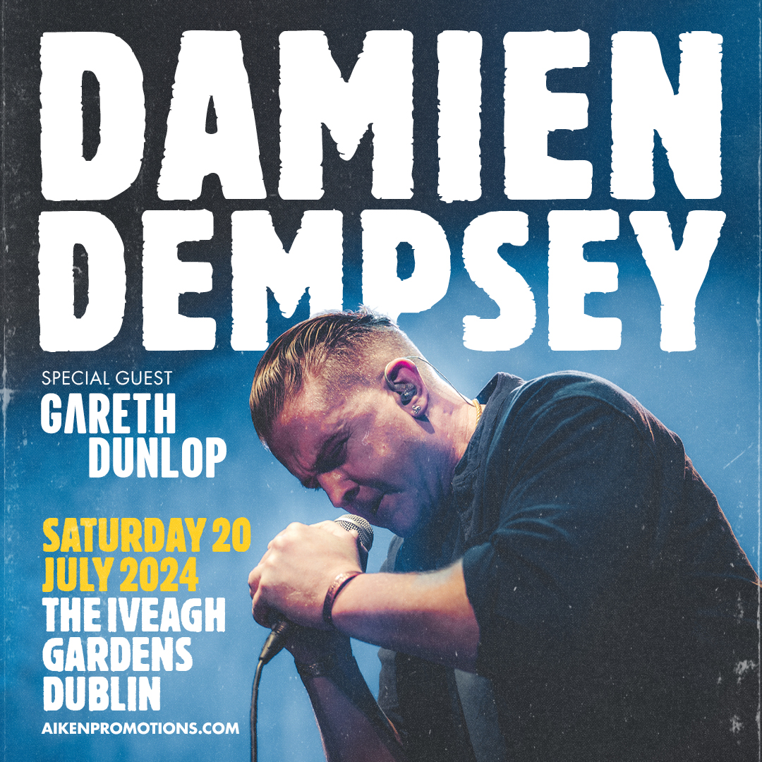 Absolute pleasure to be opening up the show for @DamoDempsey with the lads at @liveattheiveagh See you on July 20th Dublin! 🙌 tinyurl.com/damiendempseyg…