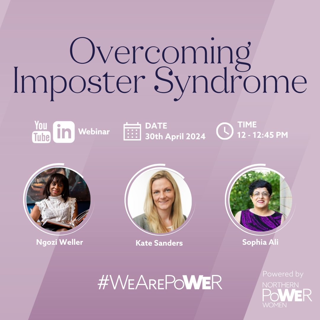 Join us for our webinar to gain tools to develop resilience, manage setbacks, and turn imposter feelings into opportunities for growth and self-improvement 😍 Sign up now: wearepower.net/community/even… #WeArePower #Webinar #ImposterSyndome