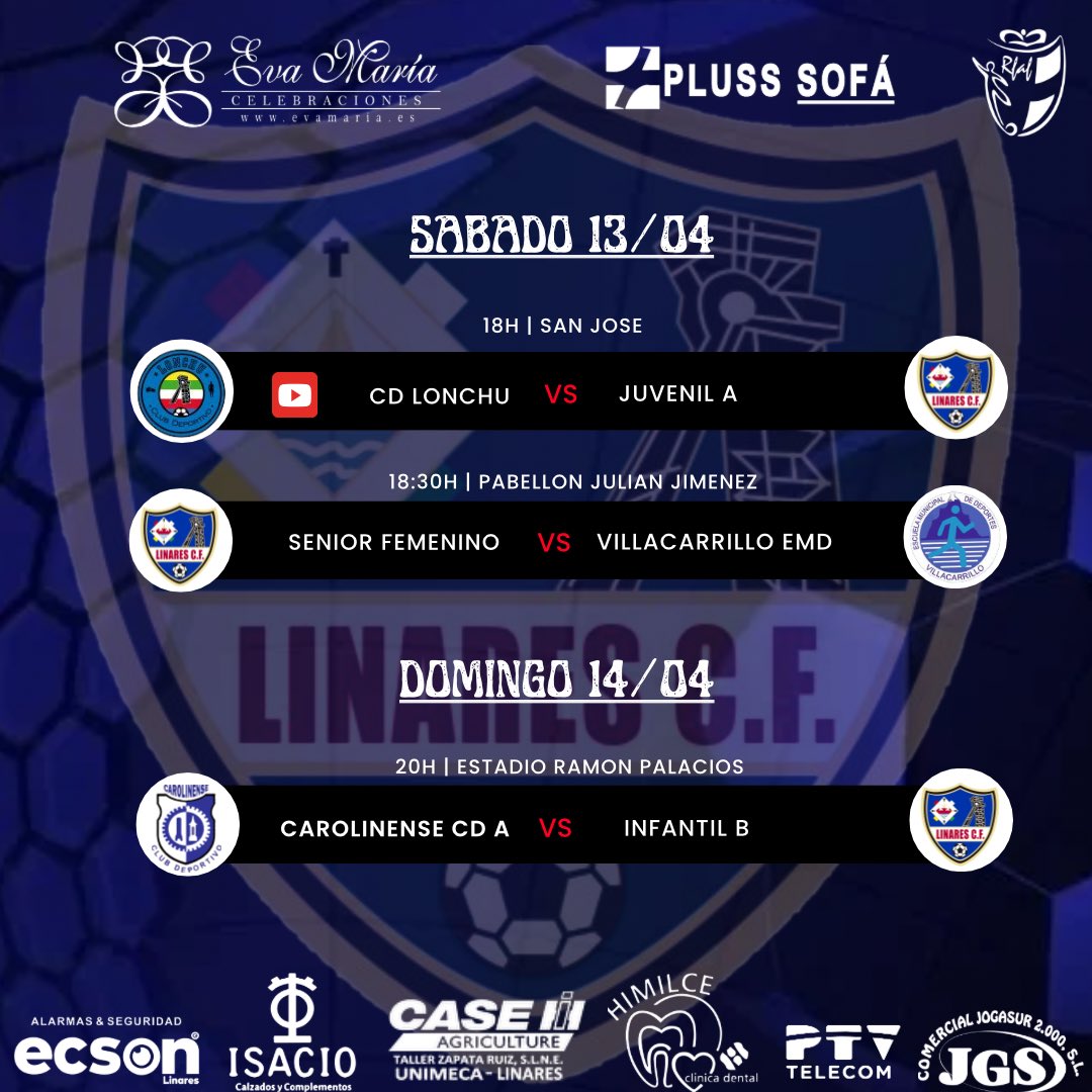 Calendario de partidos para este fin de semana