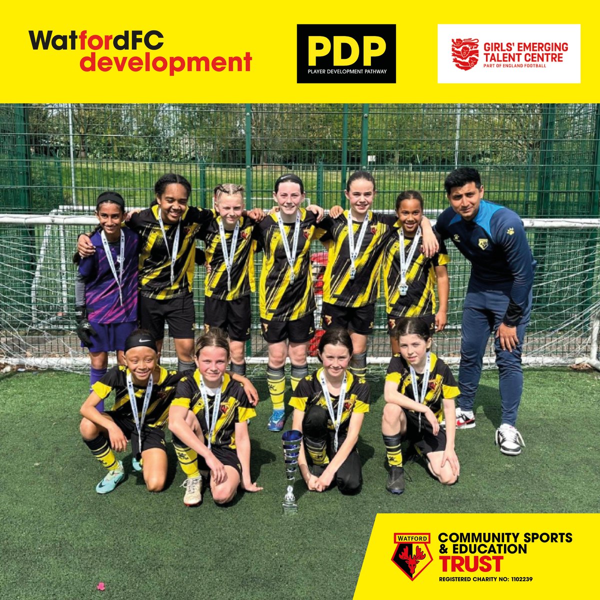 Our ETC U11's &amp; U10's Girls took part in a tournament at <a href="/SpursFoundation/">Tottenham Hotspur Foundation</a> today against other clubs and won the whole tournament🏆

Well done girls, great achievement👏

<a href="/WatfordFC/">Watford Football Club</a> <a href="/WatfordFCWomen/">Watford FC Women</a> @EFLTrust 

#watfordfc