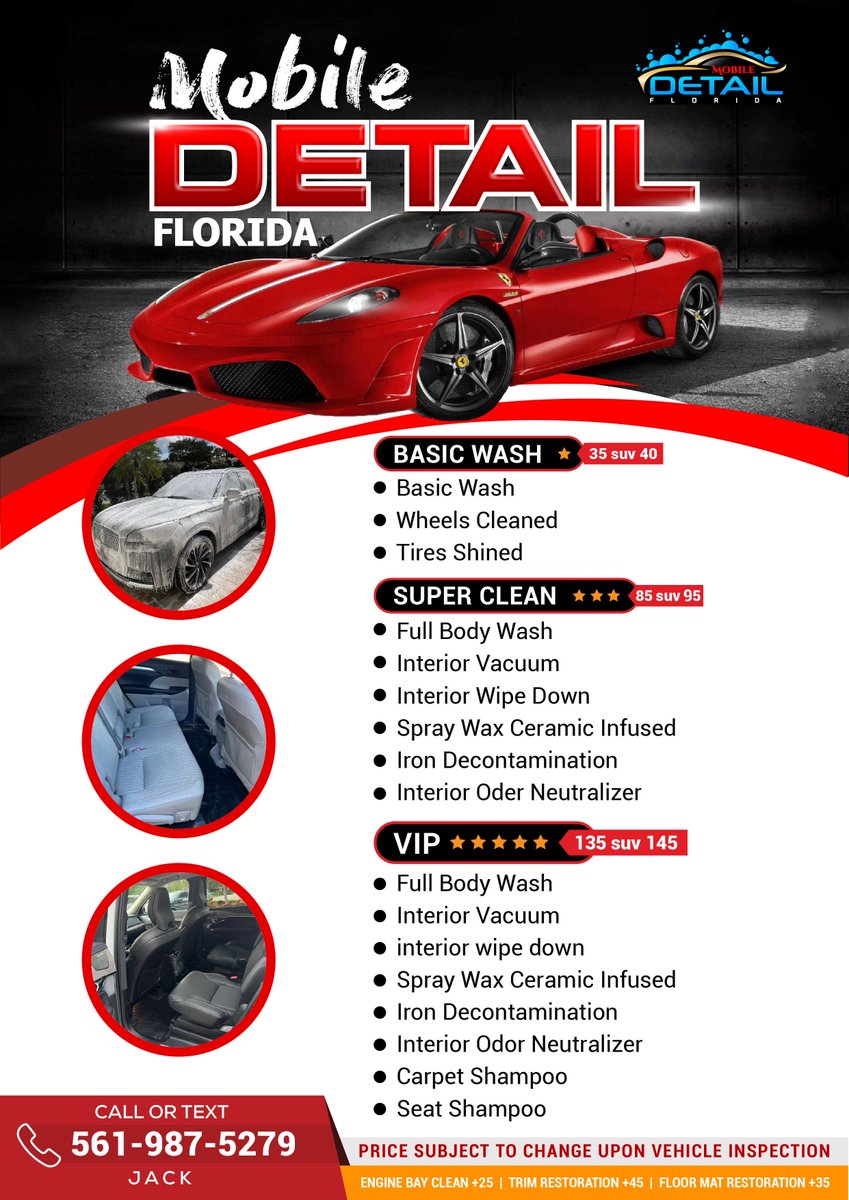 #cardetailing #bocaraton #boyntonbeach #pompanobeach #hillsborobeach #northlauderdale