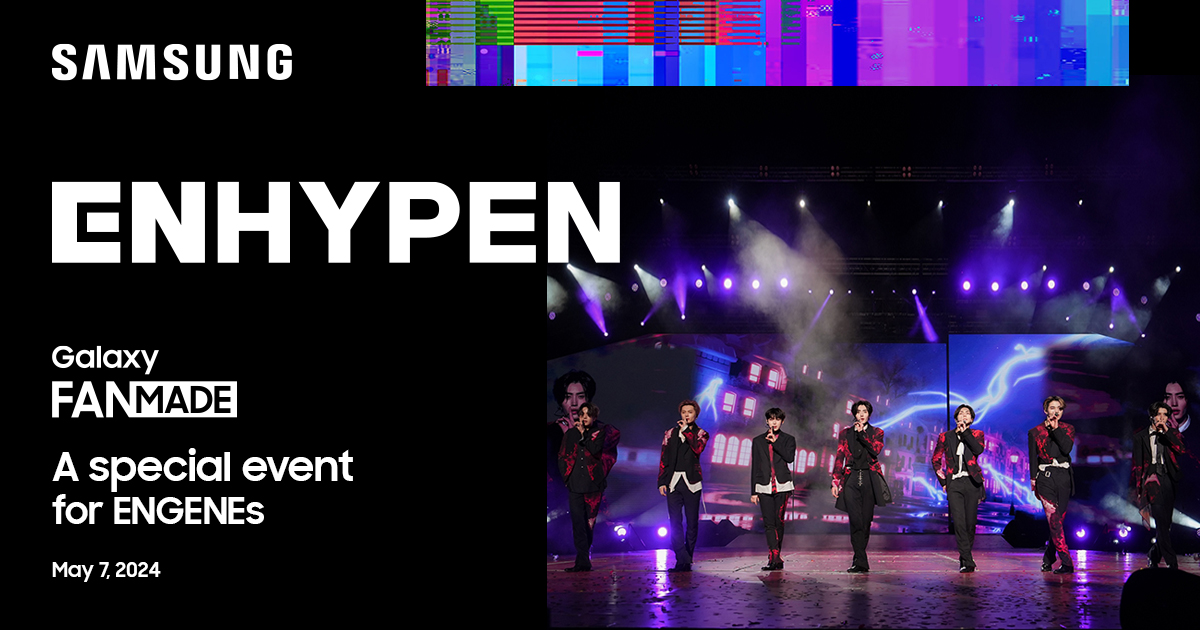 Get ready for a sweet #GalaxyFanMade concert experience with @ENHYPEN on May 7th! You and a friend can have a chance to be part of their intimate concert experience through livestream at an IMAX® theatre near you. Register today for your chance to attend at:…