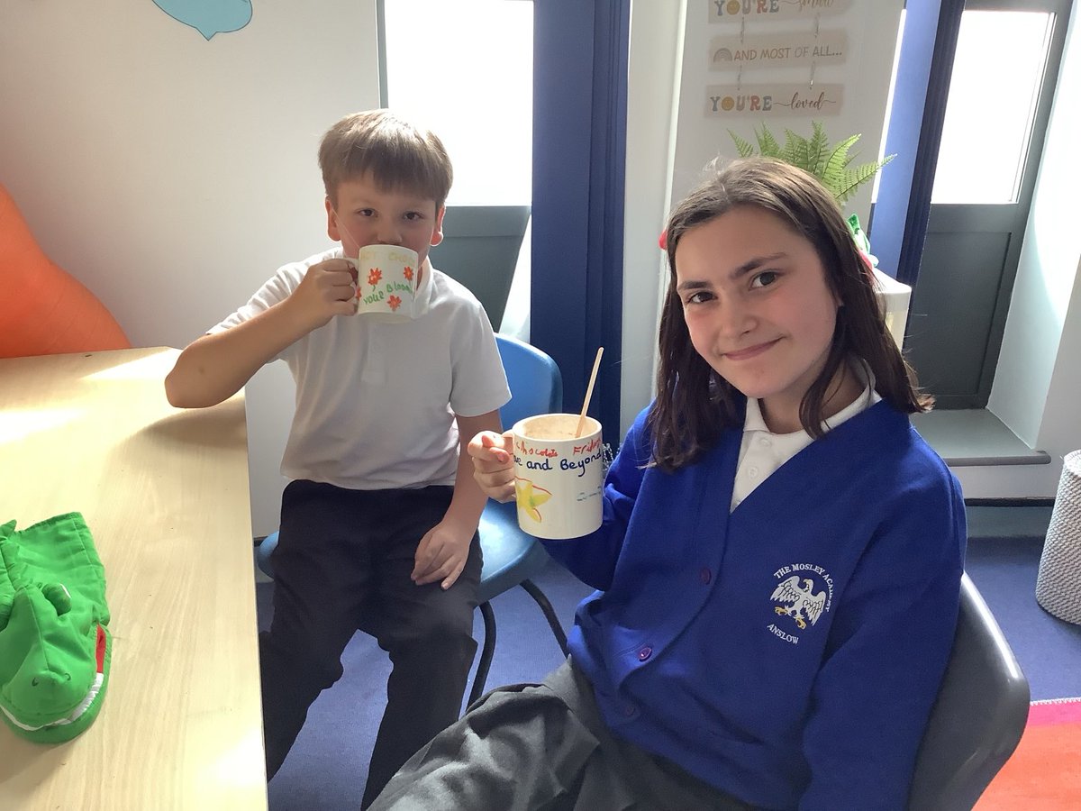 Special hot chocolate Friday for the Enterprise team. Your commitment and enthusiasm to organising the chocolate bingo last night was incredible! £704 profit to PTFA funds… superstars all of you!