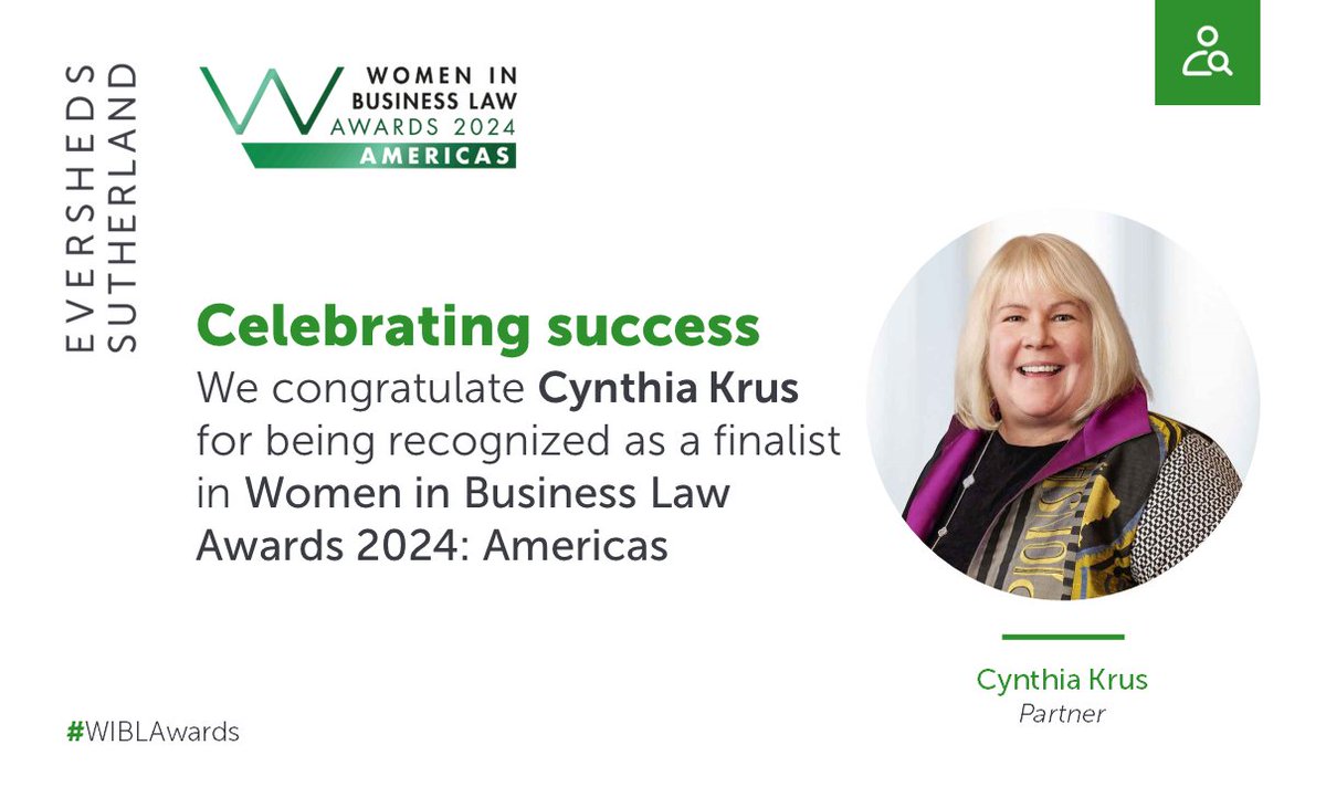 Congrats to Partner Cynthia Krus for being a finalist in the ‘Corporate Governance Lawyer of the Year’ category of the Women in Business Law Awards 2024: Americas, which aim to recognize leading women practitioners. View the full shortlist: awards.womeninbusinesslaw.com/Americas-short…