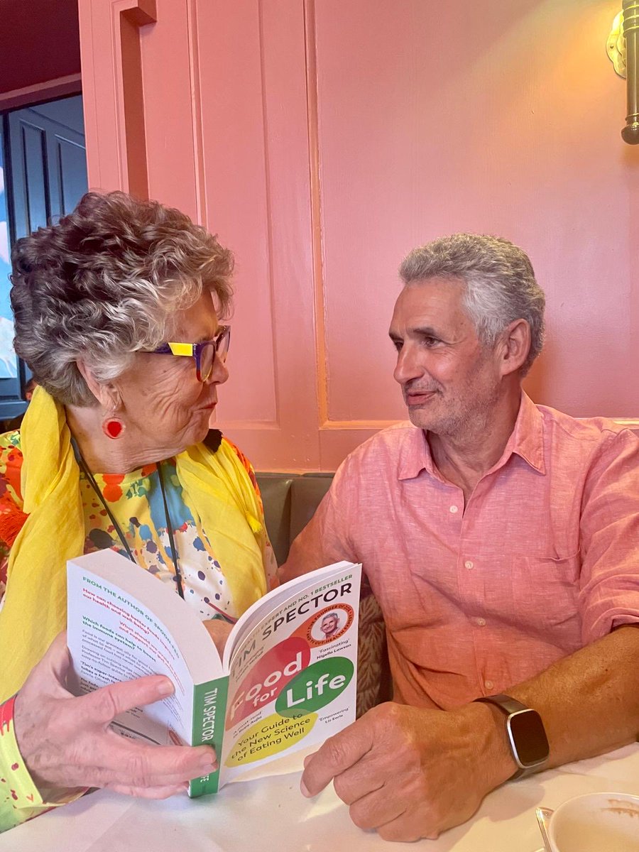 So great to have lunch with Prue Leith- She is even better in real life - an incredible advert for staying young and enjoying food