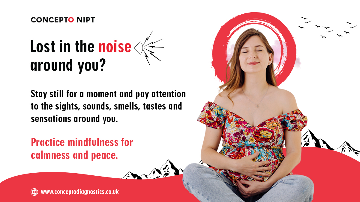 ConceptoTweets's tweet image. Practicing mindfulness during pregnancy has proven benefits. 

#mindfulness # pregnancy #nipt #noninvasiveprenataltest #downsyndrome #edwardsyndrome #patausyndrome #genomics #trisomy #aneuploidies #nipttestuk #downsyndrometestuk