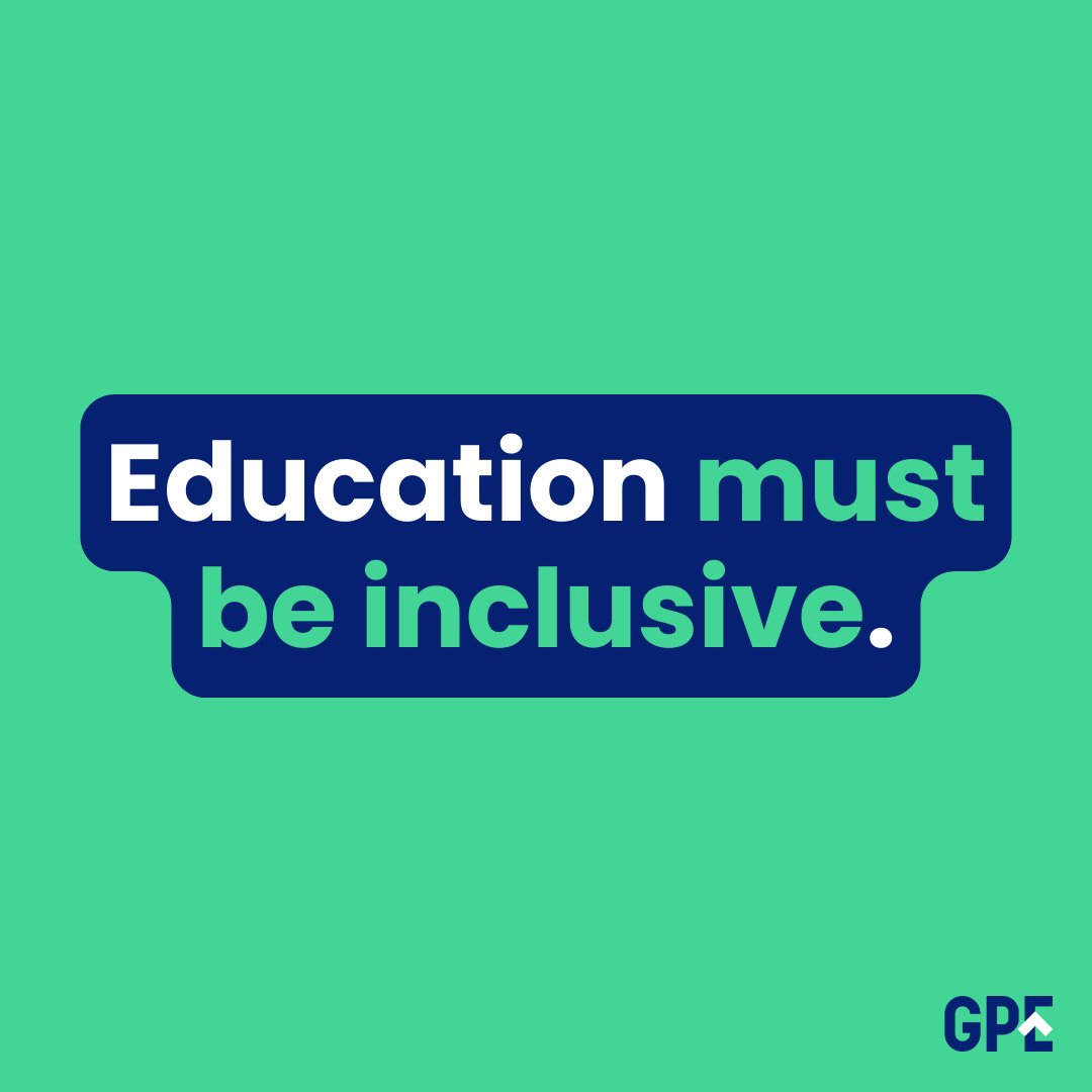 We can't say this often enough. Leaving no one behind means making education inclusive for ALL children - no matter what.