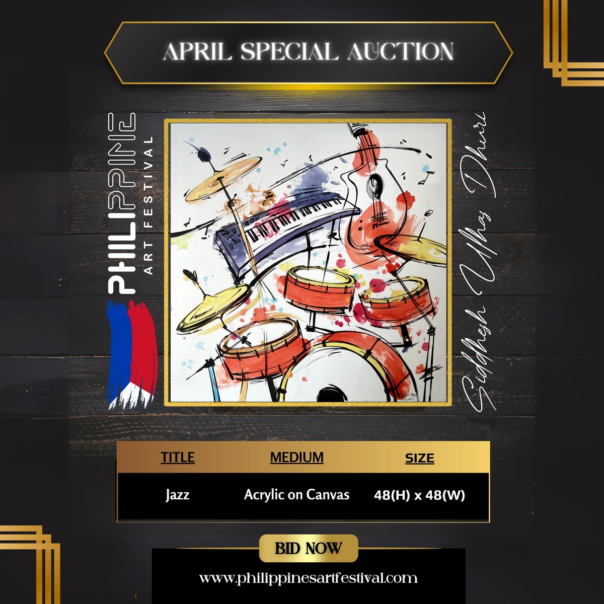 Join us for a celebration of creativity and bid on breathtaking artworks that will make this month of April extra special. Visit our website to bid now!

#PhilippineArtFestival #Artfestival #artevent #artfest #artists #Filipinoart #Filipinoartists #Filipino #ArtinPhilippines