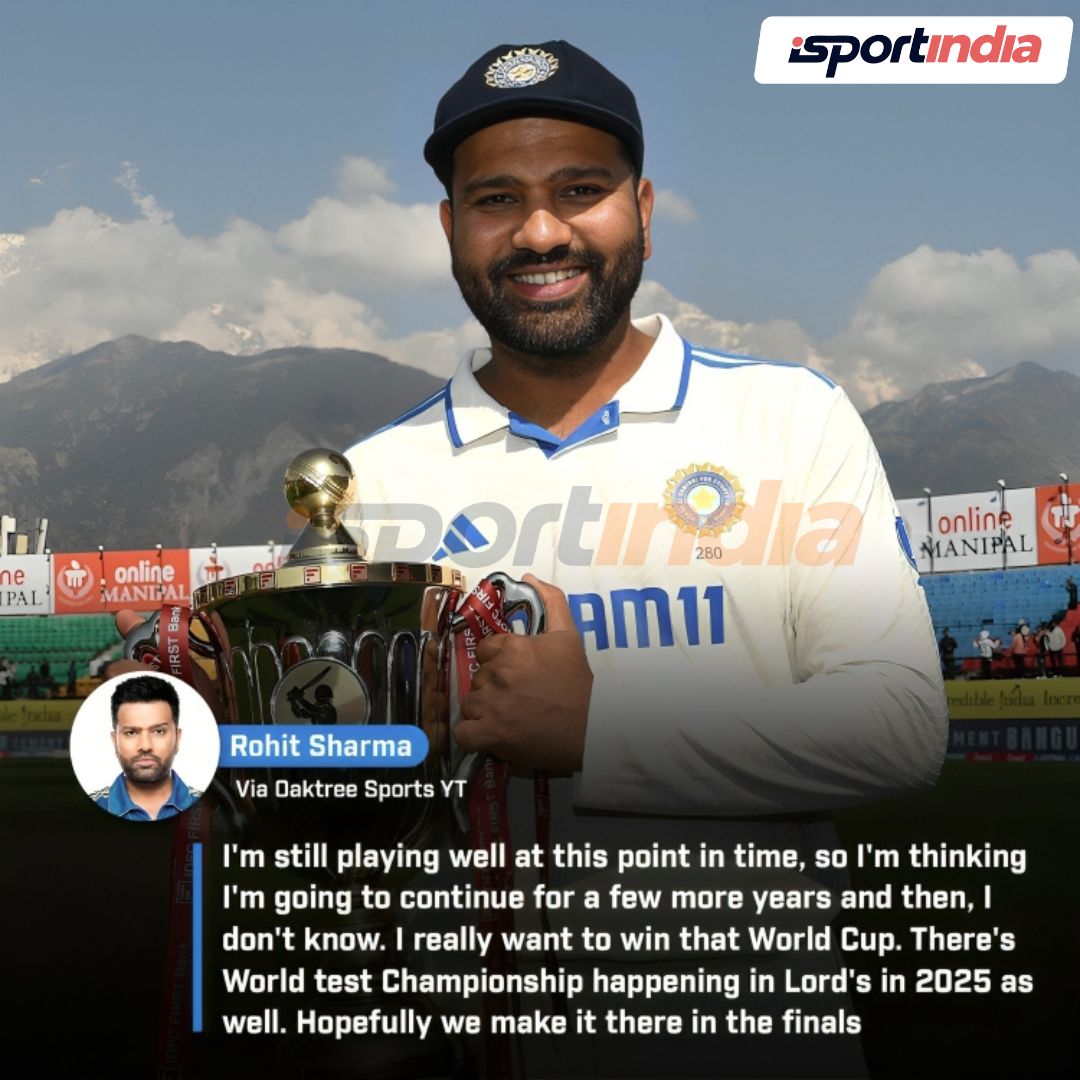 Rohit Sharma's determination knows no bounds as he sets his sights on World Cup and World Test Championship glory.🏆 #RohitSharma #WorldCup2024 #Cricketupdates #Isportindia