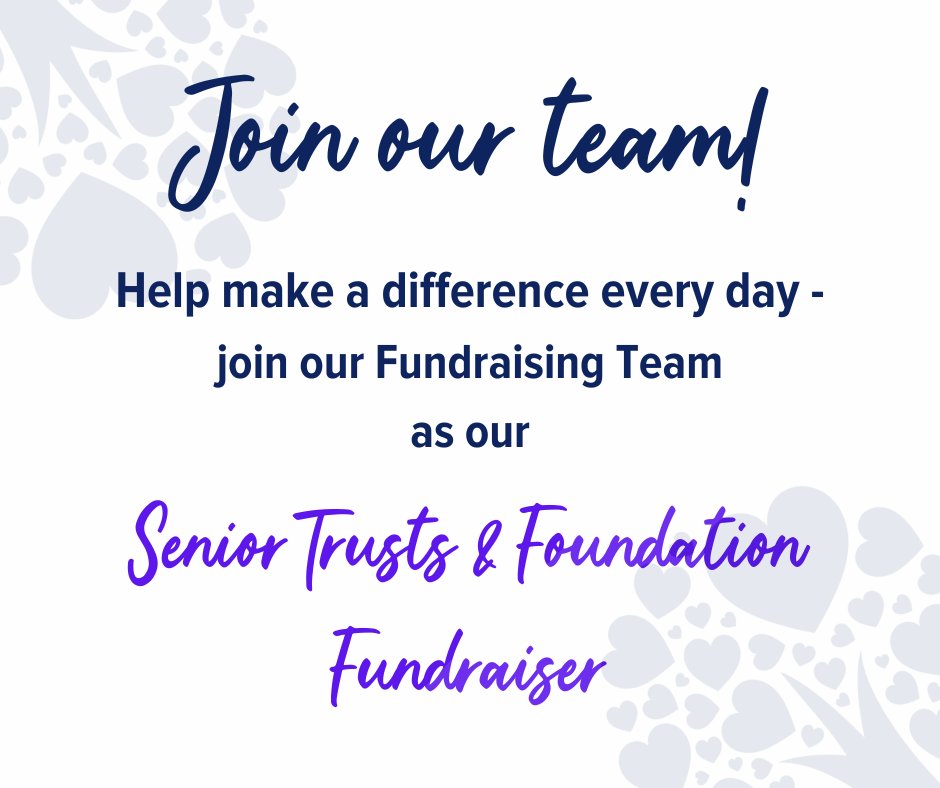 🎉St. Vincent's Hospice is hiring for a Senior Trusts & Foundations Fundraiser. Are you passionate about making a difference? 🎉 Visit 👉 stvincentshospice.org/job_vacancies/… #TheLittleHospiceWithTheBigHeart 💙 #HospiceCare #Renfrewshire #NorthAyrshire #Hiring #Fundraising