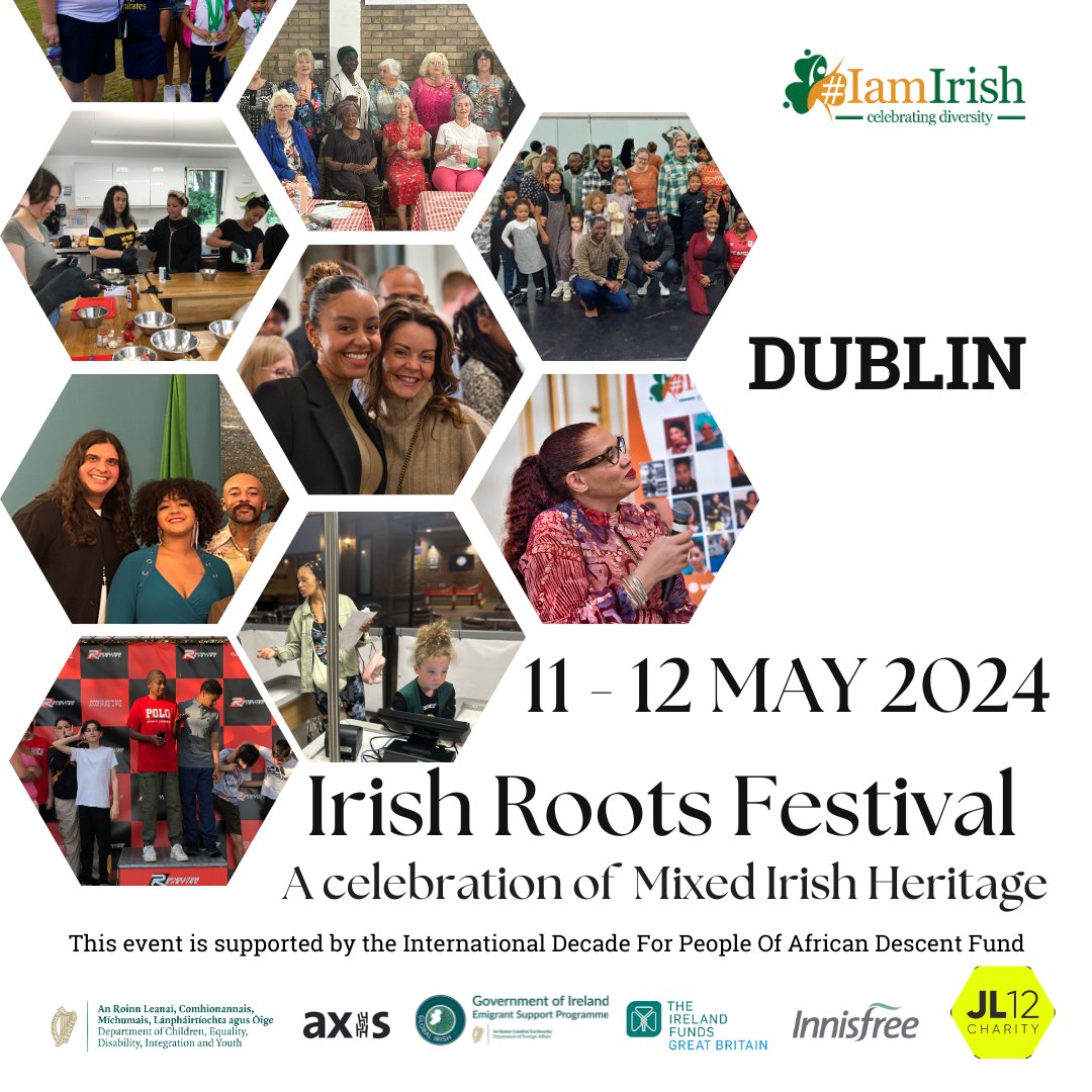 We are thrilled to invite you to the 2nd Irish Roots Festival taking place May 11th-12th 2024 in Dublin. celebrating mixed Irish heritage and culture. The festival features music, dance, arts, mini crafts market and more showcasing Ireland's rich cultural tapestry. #IrishRoots