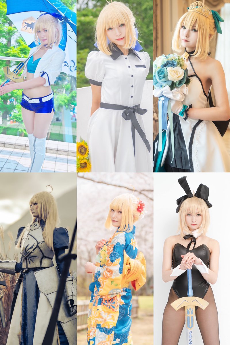 #コスプレイヤーは同じキャラを3回コスプレするとクオリティが上がるらしい セイバーもう何回やったか分からないけどほぼ初出しのレーシングからめちゃくちゃ成長したと思う🥲笑 これからもセイバー目指したい💪💪💪