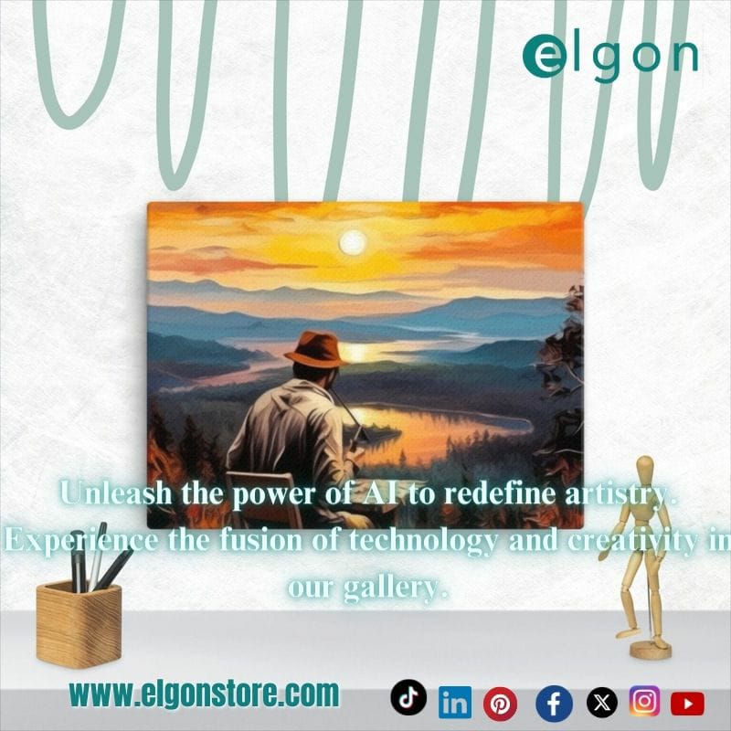 Experience the future of art with our stunning AI canvas pieces! Own a piece of the AI art revolution today! #AIInnovation #ArtisticRevolution'#ArtMeetsTechnology #ArtificialIntelligenceCanvas #AIart #canvasprints #digitalart #artlovers
elgonstore.com/#modernart.