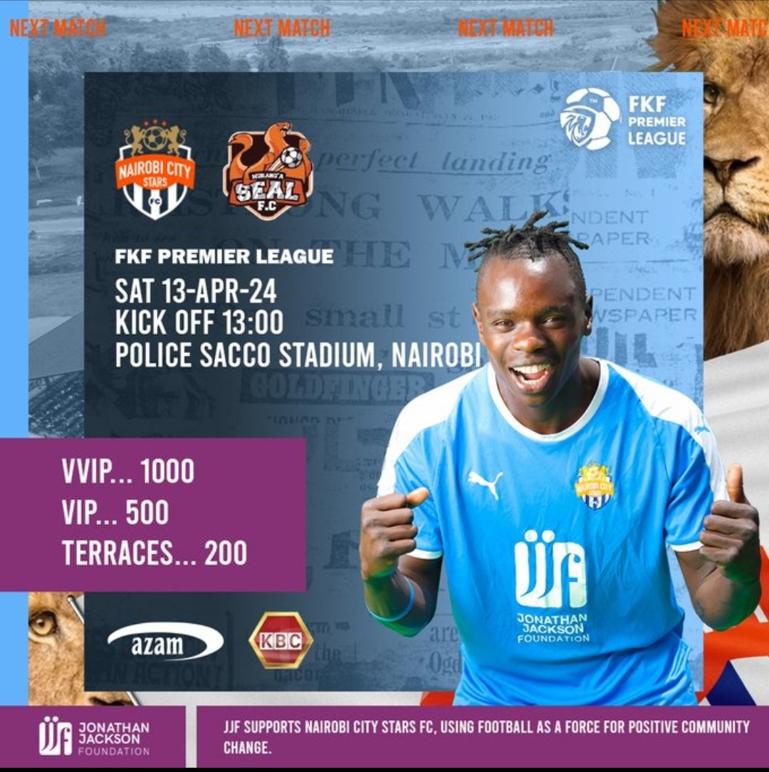 Tomorrow at Police Sacco Stadium, @NrbCityStars launches SIMBA CARD, a smart membership card that gives you special privileges with Discounts & Loyalty Rewards in Ticketing, Merchandise and Vendors. Get your Card at 200/- only and get a free VIP ticket worth 500/-. #FootballKE