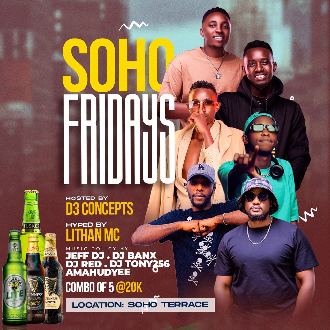 Don't dare miss. It's always awesome vibes #SoHoFridays