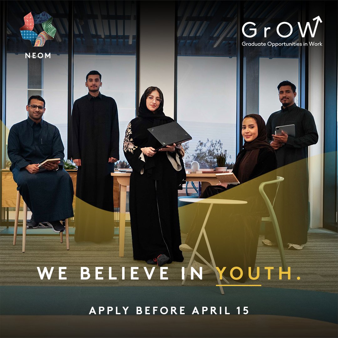 Do you want to work with dreamers and achievers on the world’s most ambitious project? The NEOM Graduates Program is your chance. Don’t miss this opportunity - apply before April 15:bit.ly/49ER8aJ #NEOM