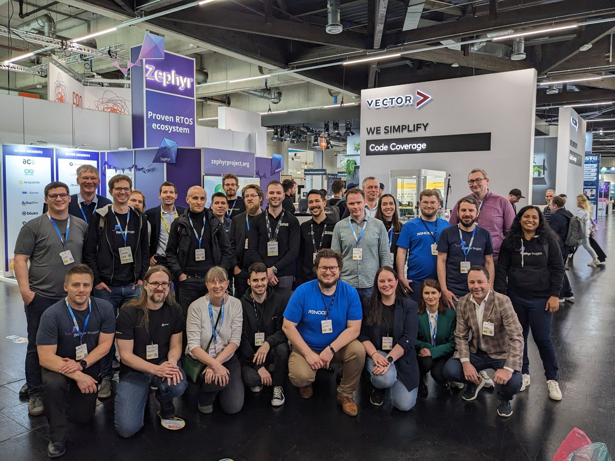 Thank you to everyone who stopped by the booth to see #ZephyrRTOS in action, all the members & contributors who showed off their demos and products & speakers who gave talks. Let's keep the conversation going - join our Discord: hubs.la/Q02sFnqd0 @ZephyrIoT #ew24