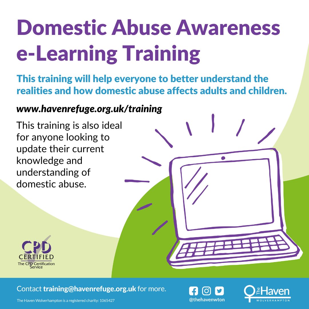 🌟 Empower yourself! Learn to support domestic abuse survivors with our e-Learning course. Gain insights, learn at your own pace, and make a positive impact. Visit bit.ly/theHavensDAeLe… #EndDomesticAbuse #DomesticAbuseTraining #OnlineLearning #TheHavenTraining
