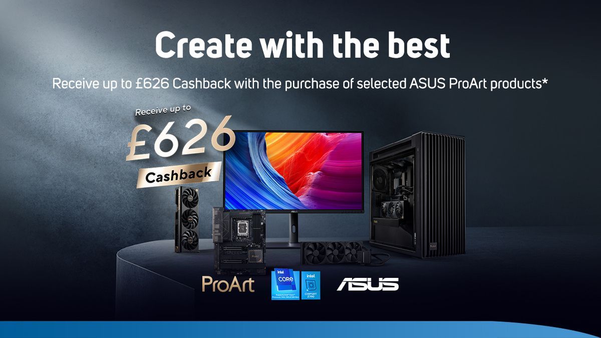 Receive up to a huge £626 cashback for purchasing eligible ASUS ProArt products! Featuring displays, graphics cards, motherboards and much more! Check out the range -> buff.ly/3UeZQam