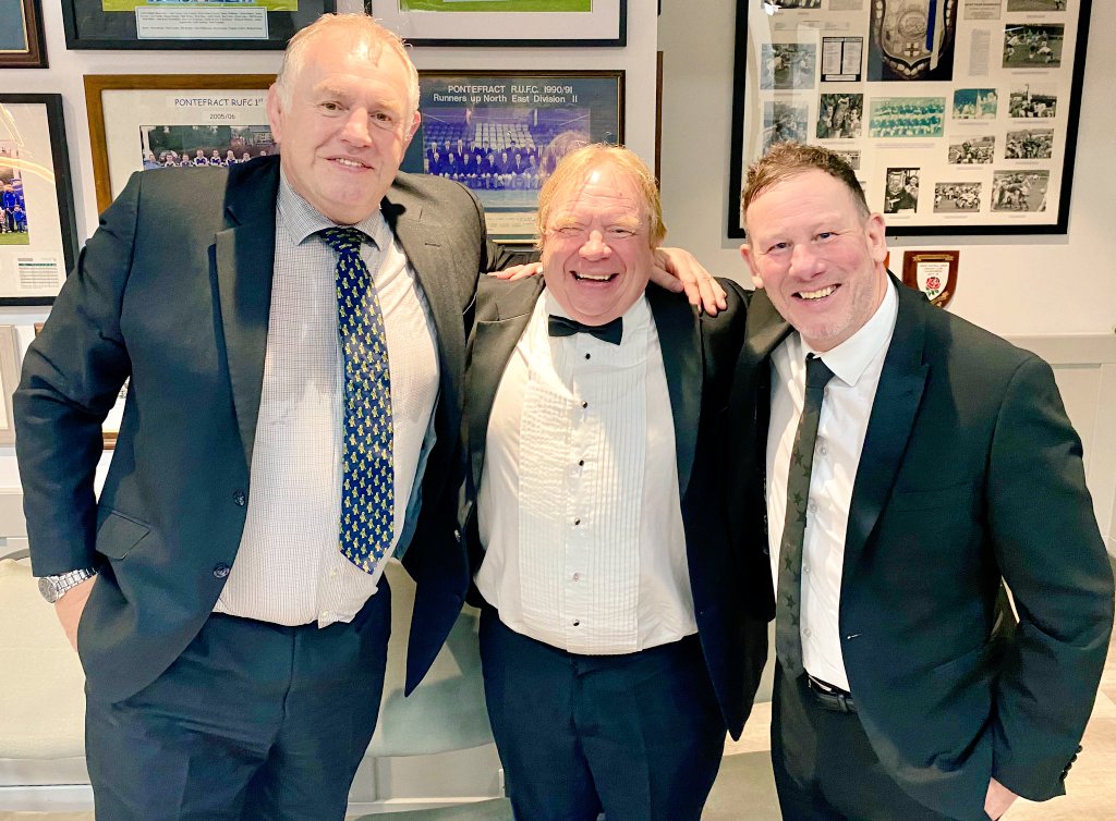 Absolute cracking night at @PontefractRUFC for last nights Presidents Dinner. Thanks for having me and always a proper pleasure to work with Dean. Great club 😊🏉 👏