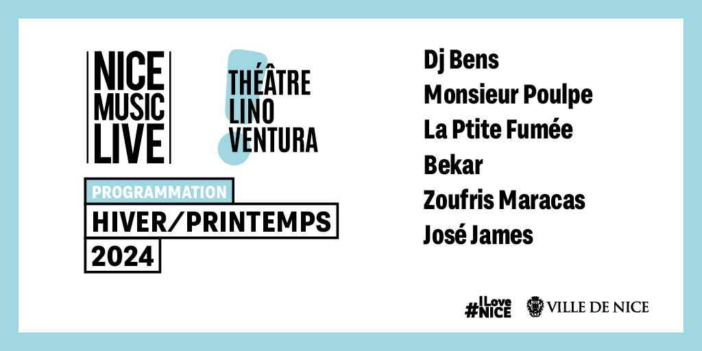 🌼 La nouvelle programmation du @nicemusiclive vient d'éclore 🎶 ☄️Installez-vous confortablement, choisissez votre talent, on s'occupe du reste 🎶 👉 nicemusiclive.fr