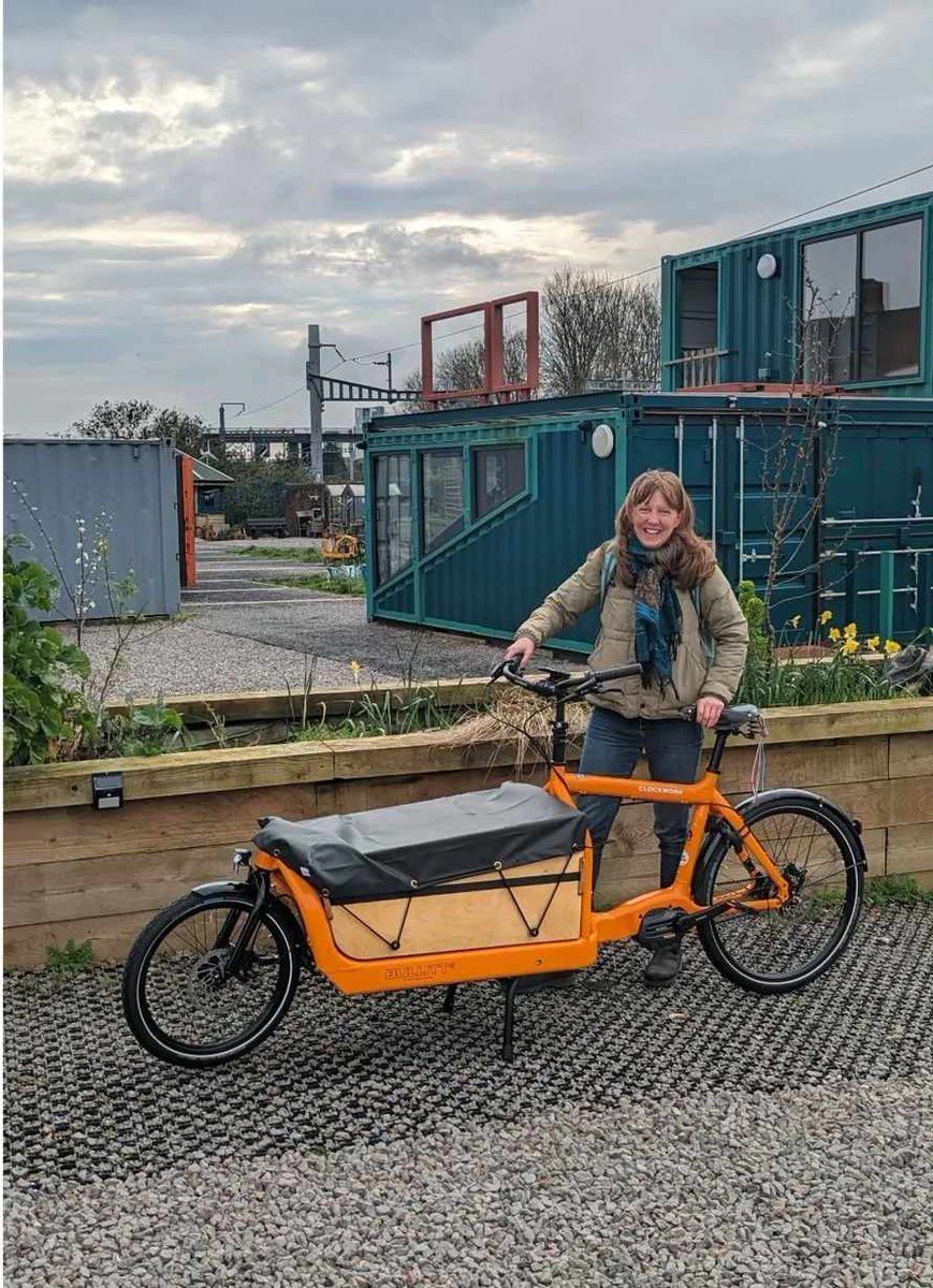 We have a cargo bike! Sustainability & a low carbon lifestyle/business is really important to us. Thanks to @cardiffcargobikes for sorting us out with this beauty! We'll be using this orange beast for running business errands in the city. #Cardiff #Cardiffcargobikes