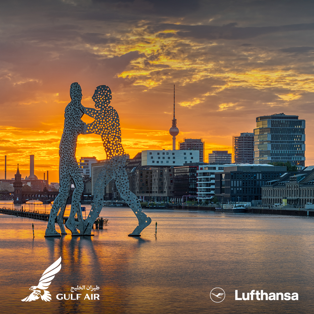 Discover nature, architecture and more with our airline partner, Lufthansa. Explore the cities of Amsterdam, Barcelona, Copenhagen, Dusseldorf and Hamburg. Book your ticket on gulfair.com or our mobile app today! #GulfAir #Lufthansa