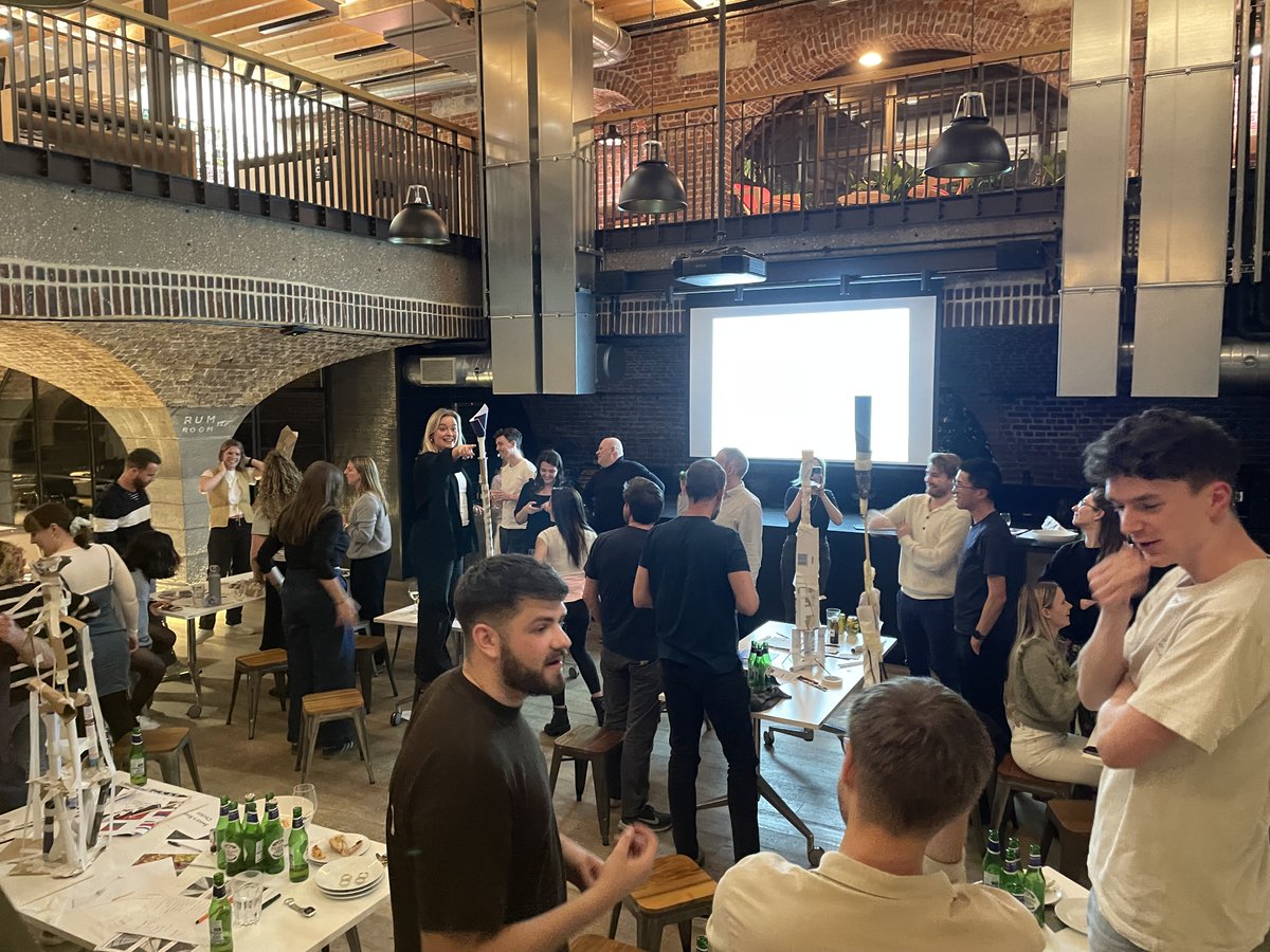 Yesterday JTP held a charity quiz for members of our team running the @LondonMarathon & #HackneyHalf for @MindCharity. It was a fantastic evening filled with brain-teasing questions, arts & craft towers & healthy competition. A great event for a worthwhile cause. #fundraising