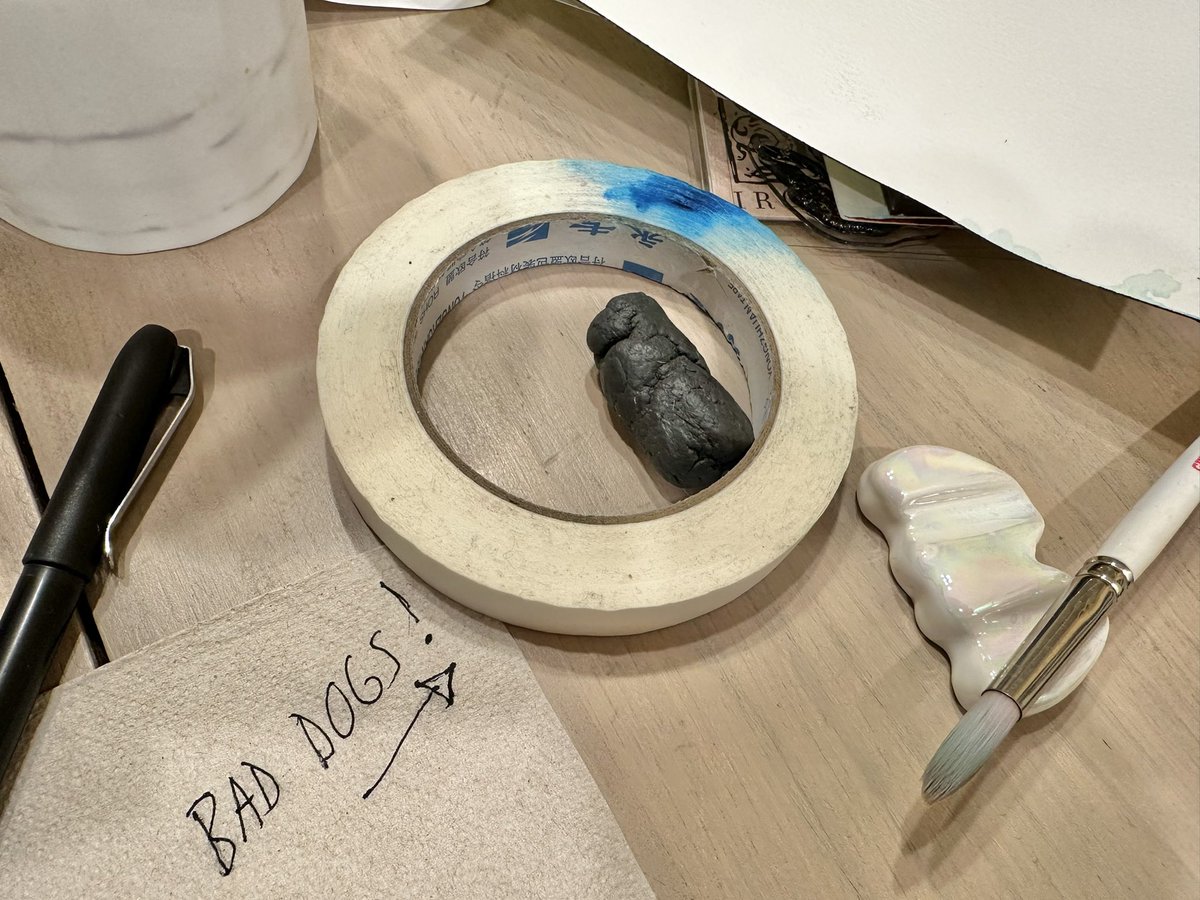 My wife had some of her painting supplies on the kitchen table, including this horrible looking eraser. So I left a little note before heading to work this morning. 😉