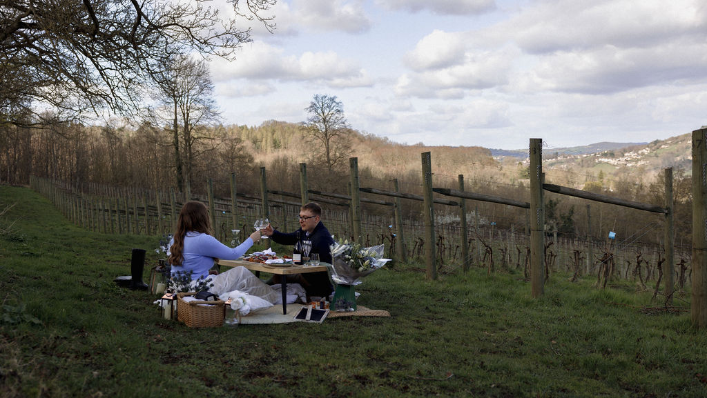 We love these final shots of Tom and Clara settling down to enjoy an incredible platter from Graze and Glory😋🍇

Venue: @WoodchesterVV🍷
Photography: Hannah Warmisham Weddings 📷

#cotswolds #engaged #bridetobe #shesaidyes #proposal #proposalideas #theknot #hebenttheknee